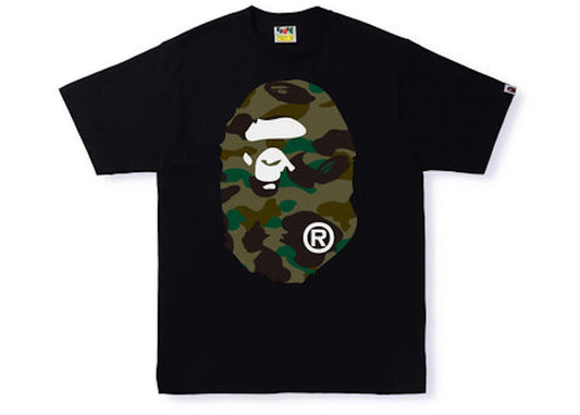 BAPE 1st Camo Big Ape Head Tee Black/Green