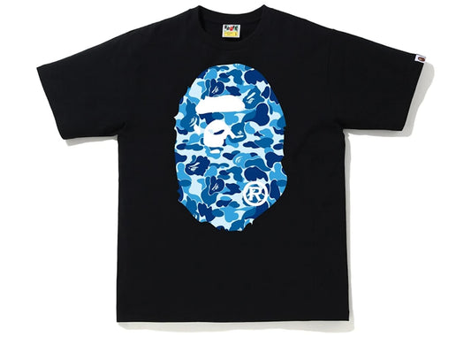 BAPE ABC Camo Big Ape Head Tee Black/Blue