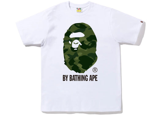 BAPE ABC Camo Big Ape Head Tee White/Green