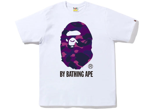 BAPE Color Camo By Bathing Ape Tee (FW22) White Purple