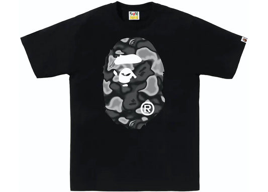 BAPE Liquid Camo Big Ape Head Tee Black