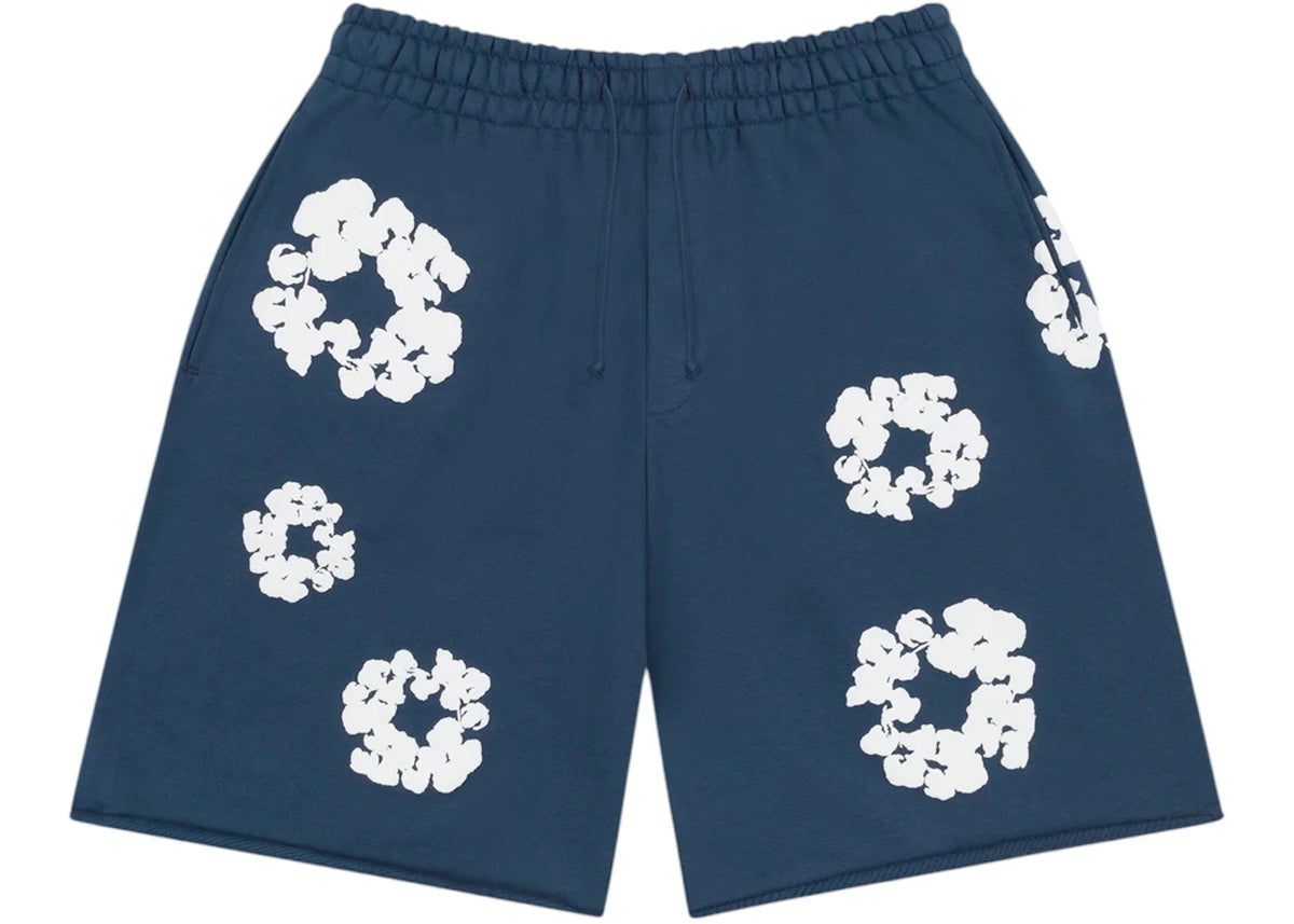 Denim Tears Cotton Wreath Sweatshorts Navy