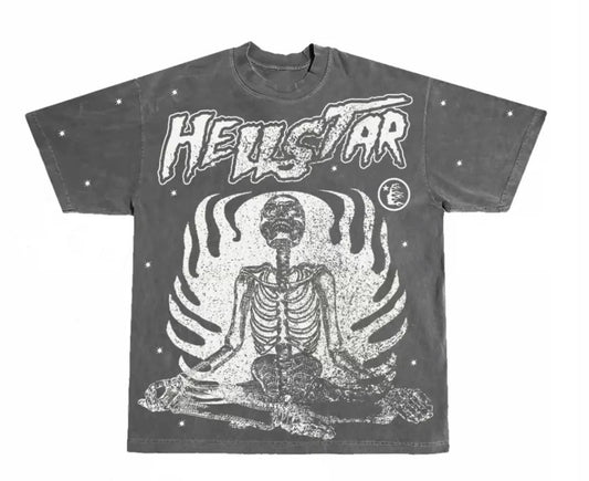 Hellstar Studios Inner Peace Short Sleeve Tee Shirt Black