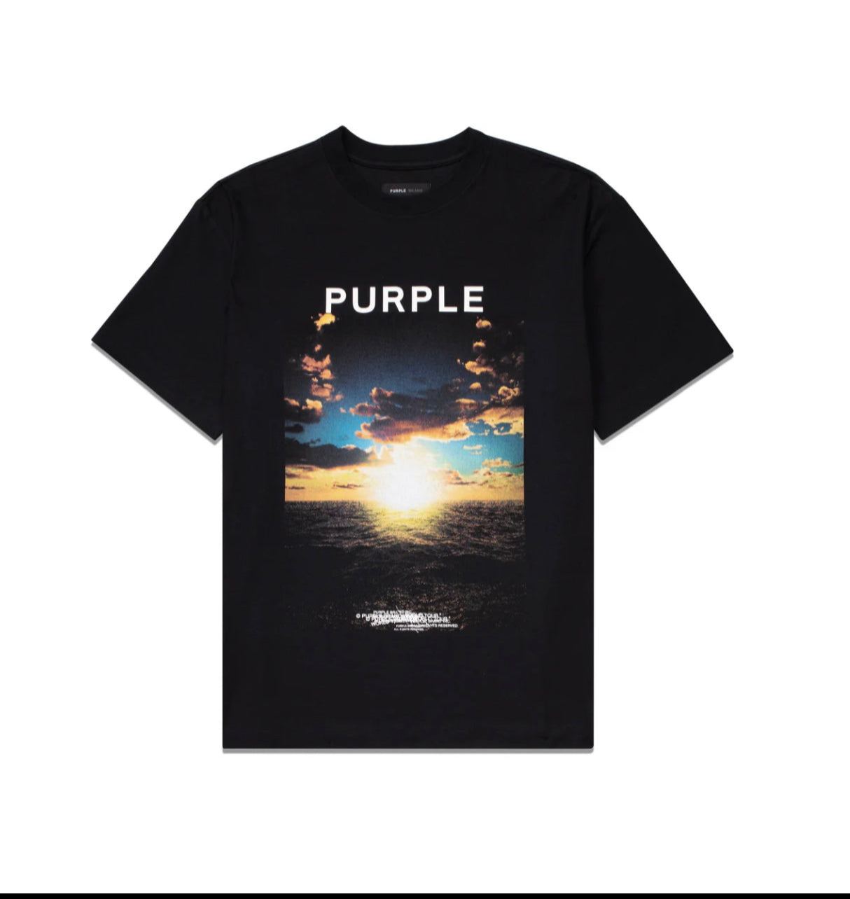 PURPLE BRAND SUNSET BLACK BEAUTY TEE