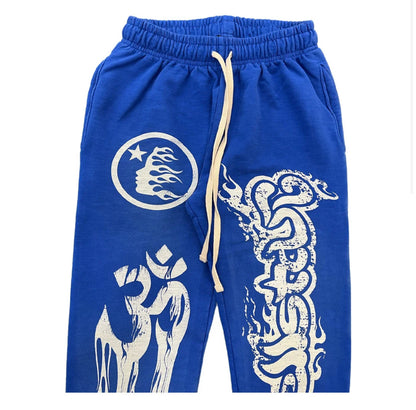 HELLSTAR STUDIOS YOGA SWEATPANTS BLUE