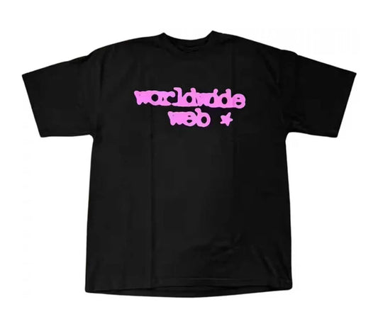 Sp5der WorldWide Web Tee Black/Pink