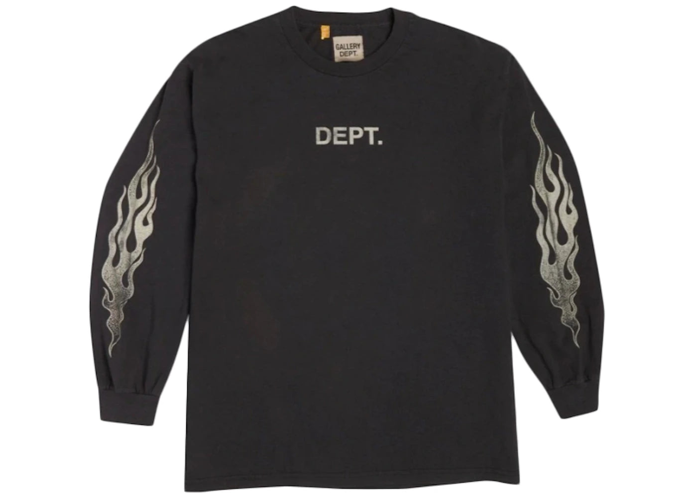 Gallery Dept. Flames L/S T-Shirt Black