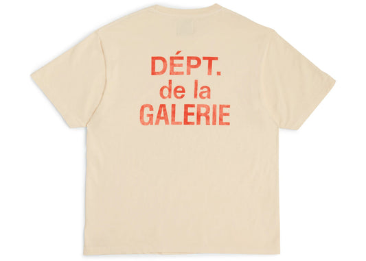 Gallery Dept. French T-shirt Cream/Orange