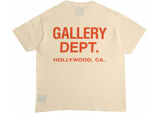 Gallery Dept. Souvenir T-Shirt Cream/Orange
