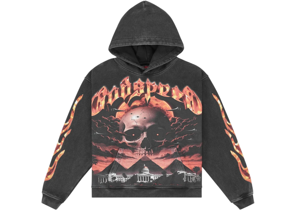 Godspeed Echoes Of Empires Hoodie Black Wash