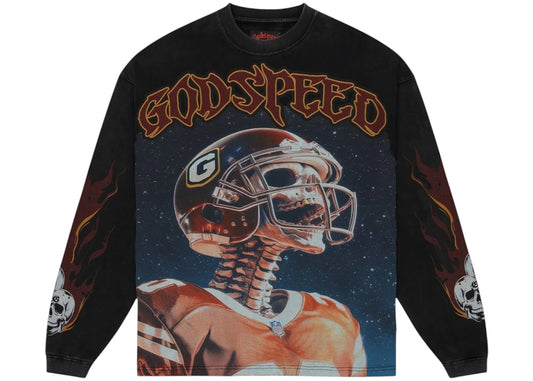 Godspeed Morale L/S Tee Black Wash