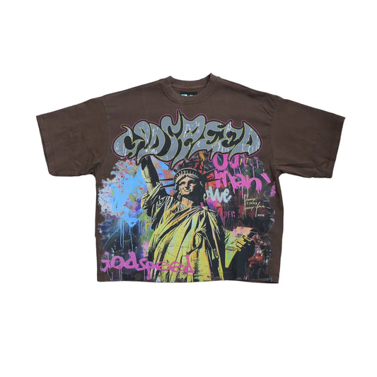 GODSPEED NEW YORK VANDAL TEE MOCHA