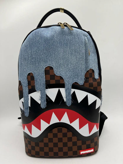 SPRAY GROUND DENIM DRIP DLXSV BACKPACK (B6262)