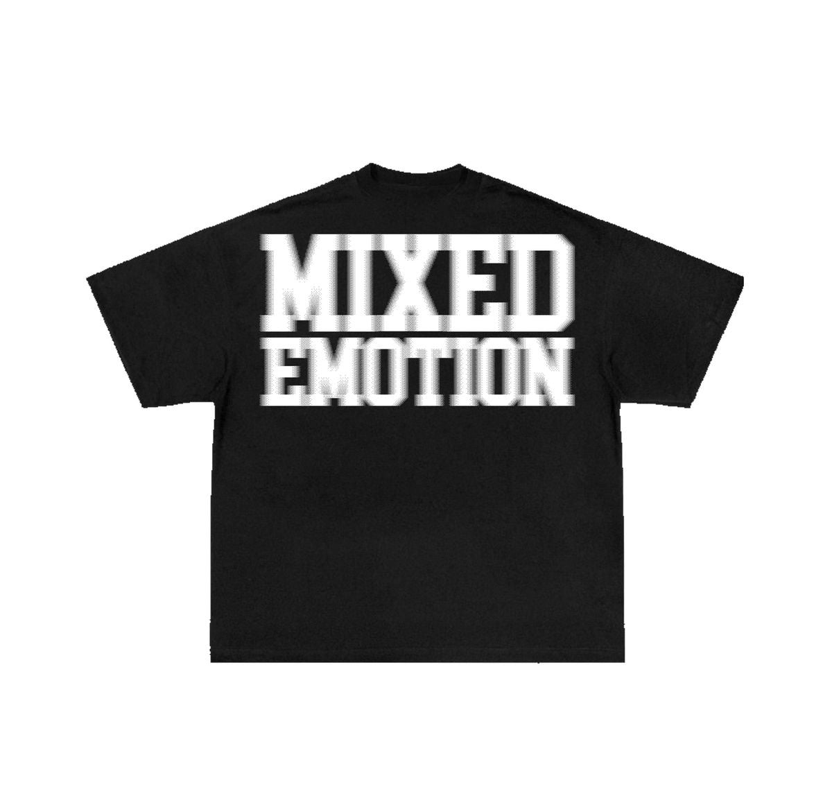 MIXED EMOTION Black “Blur” Tee