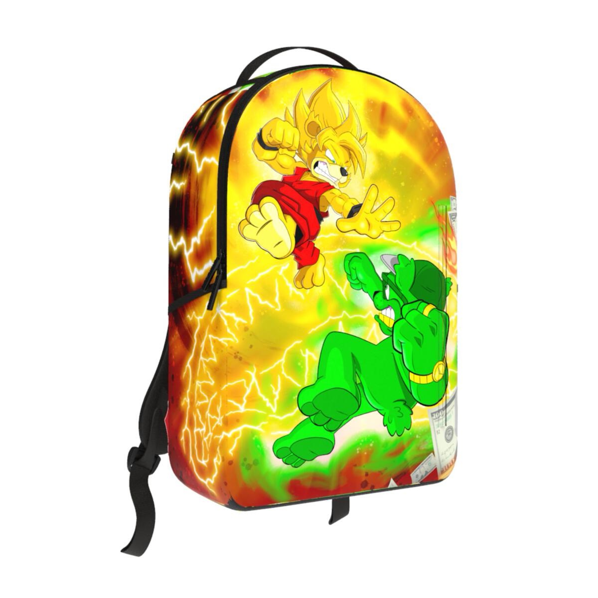 SPRAY GROUND DRAGON BEAR VS MONEY BEAR DLXSR BACKPACK (B6260)