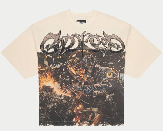 Godspeed Steel Sharpens Steel T-shirt (Bone)