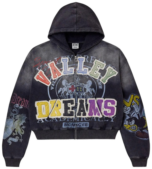 Vale Forever Blasted Zip Up 'Black'