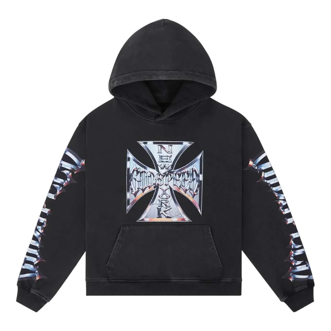 Godspeed Chrome Motto Hoodie Black Wash