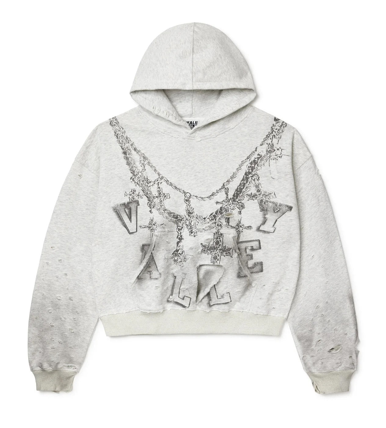 VALE FOREVER BIG CHAIN HOODIE GREY