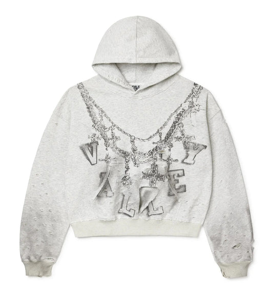 VALE FOREVER BIG CHAIN HOODIE GREY