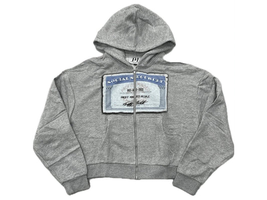 SSN Gray Zip Up