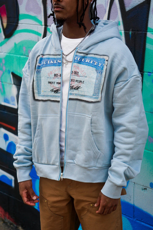 SSN SkyBlue Zip Up