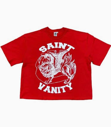 Saint Vanity Griffin Tee Red White