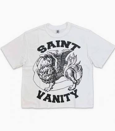 Saint Vanity Griffin Tee White Black