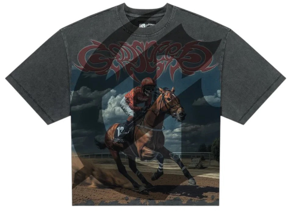 GODSPEED THOROUGHBRED T-SHIRT "GREY WASH"