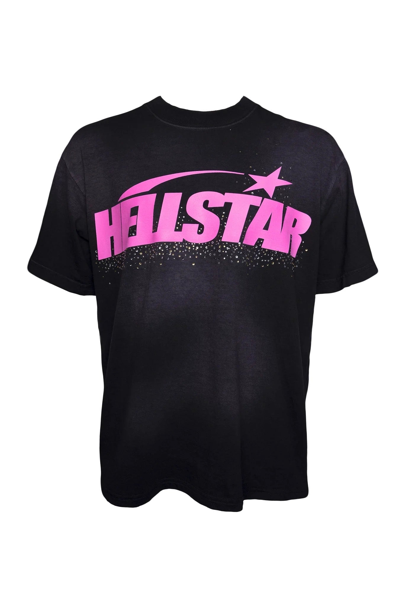 HELLSTAR CLASSIC RHINESTONE LOGO T-SHIRT