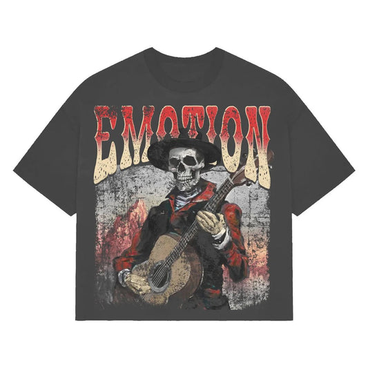MIXED EMOTION GREY SKELETON GUITAR