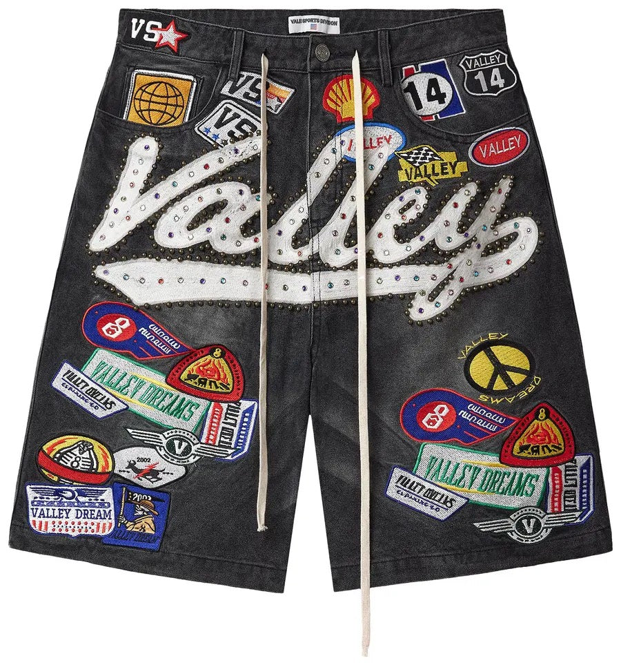 Vale Forever Black 1980s Jorts 'Black/Wash'