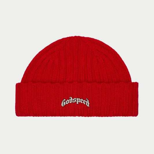 GODSPEED OG LOGO EMBLEM BEANIE RED