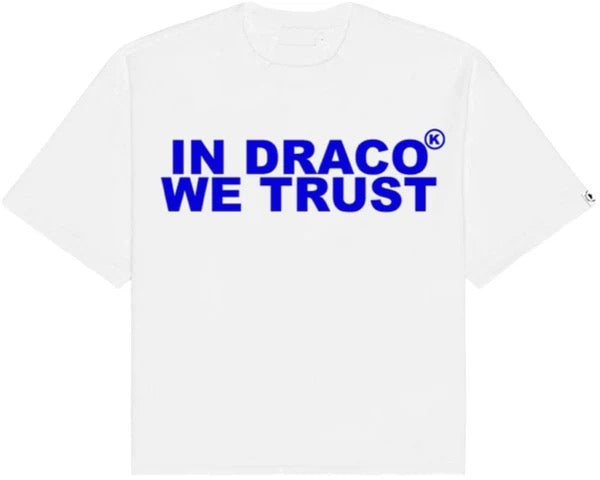 IN DRACO WE TRUST WHITE/BLUE TEE