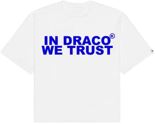 IN DRACO WE TRUST WHITE/BLUE TEE