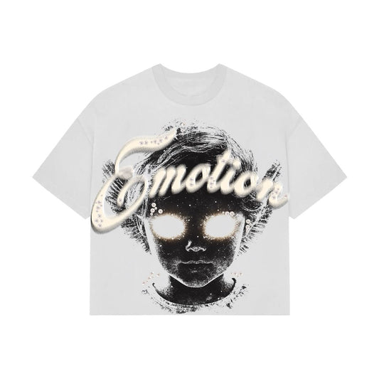 MIXED EMOTION White “Pearl” Cropped Tee (White “Pearl” Cropped Tee)