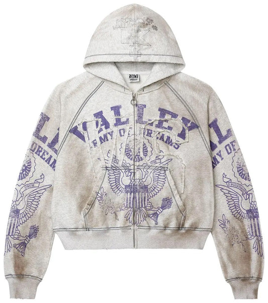 Vale Forever Army Zip Up 'Dirt/Grey'