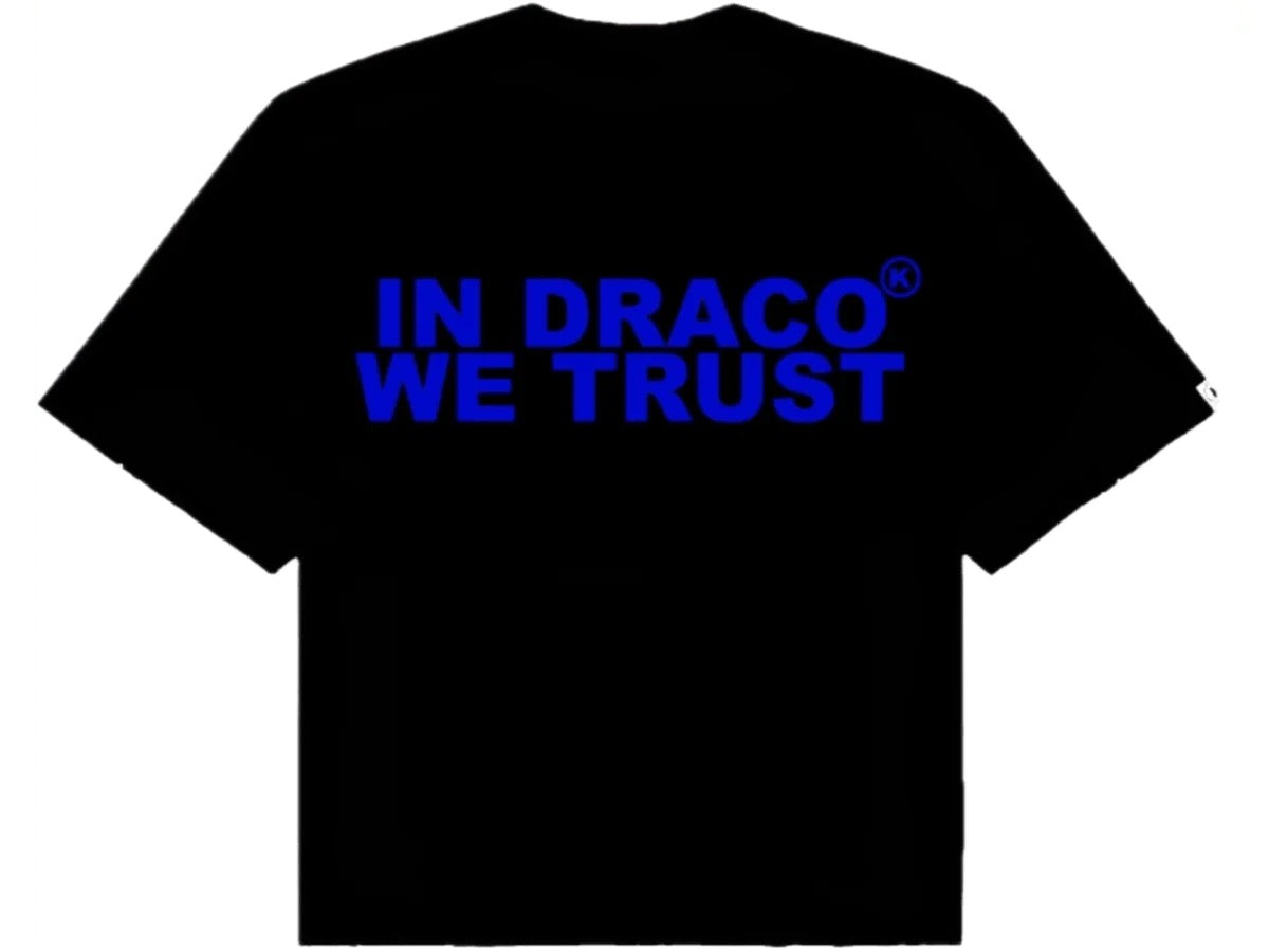 IN DRACO WE TRUST TEE BLACK/BLUE