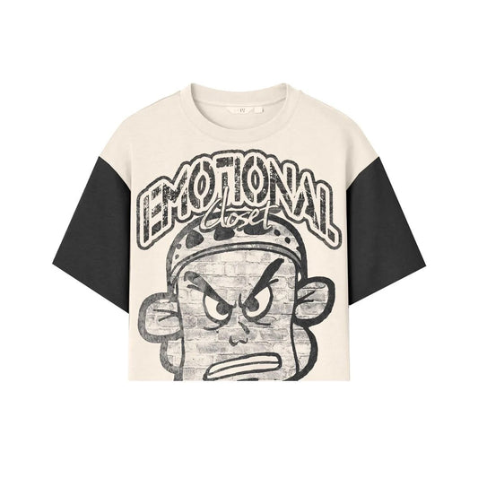 MIXED EMOTION “EMOTIONAL CLOSET” CROPPED TEE