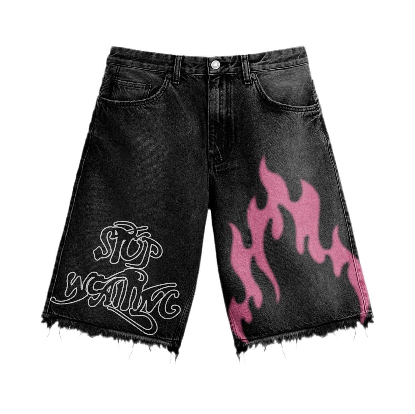 STOP WAITING TIME UP FLAME JORTS
