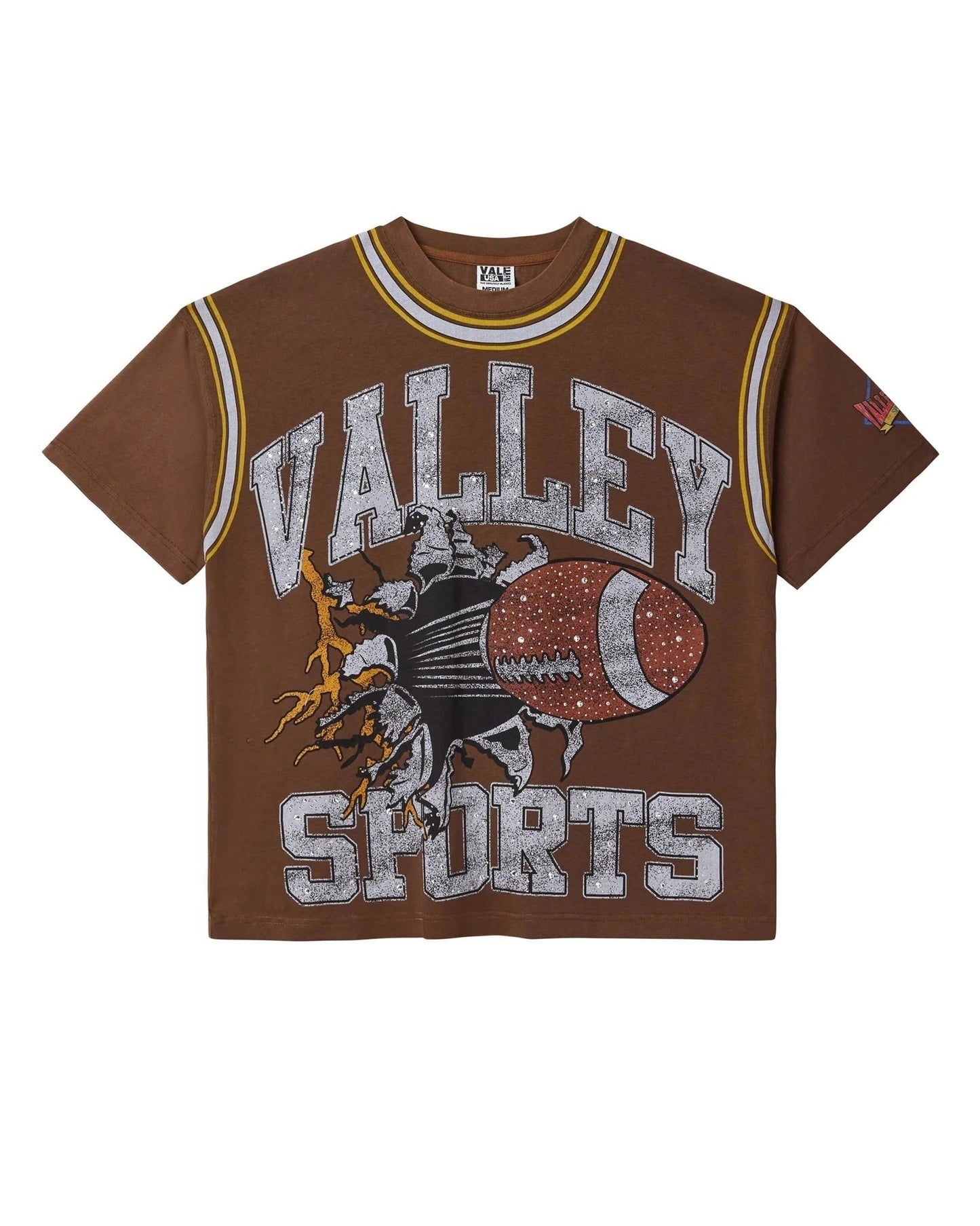 VALE FOREVER BLING TEE CHOCOLATE BROWN