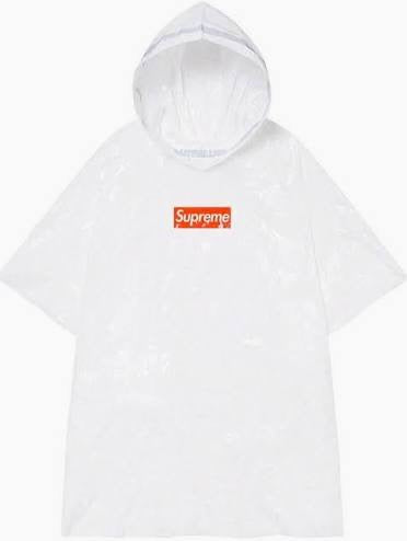 Supreme Ballpark Rain Poncho ss20 Season Gift White/Red