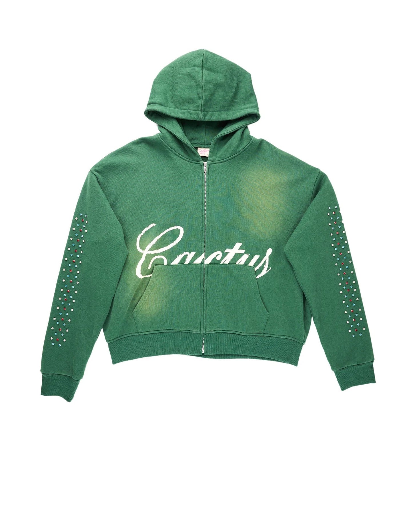 Azva Hidden Crystal Zip Hoodie