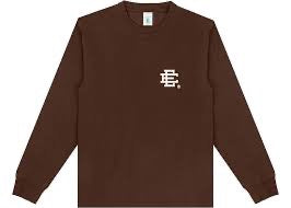 eric emanuel ee long sleeve t-shirt brown/white