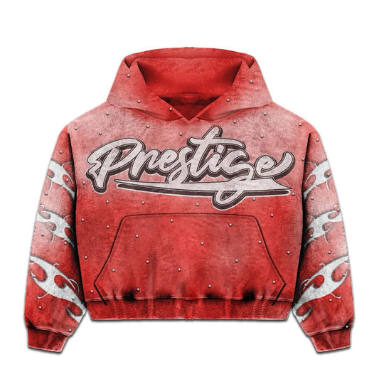 PRESTIGE RED Flames Hoodie