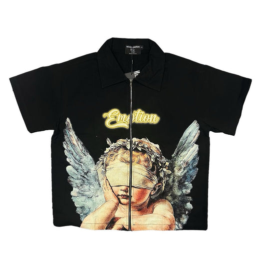 Mixed emotion Blinded” Zip up shirt