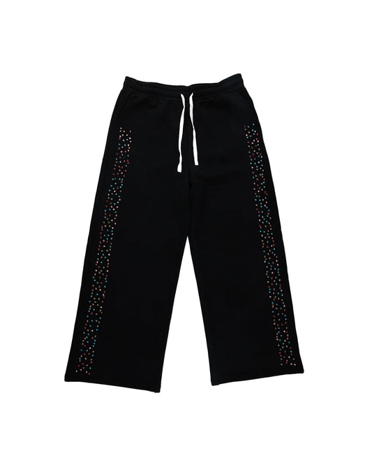 Crystal Cactus Sweats - Black