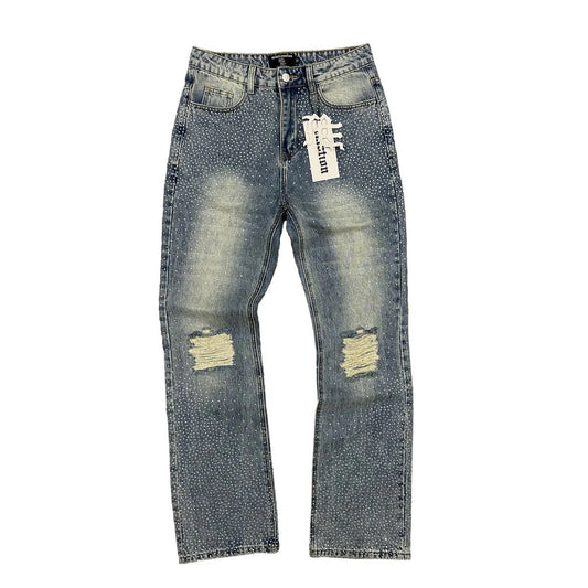 Mixed Emotion 'ME' Rhinestone Jeans