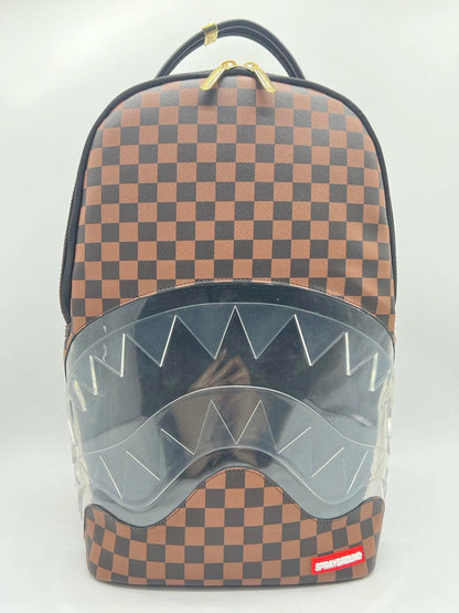 SPRAY GROUND CLEAR RUBBER SHARKS IN PARIS DLXSV BACKPACK (B5855)