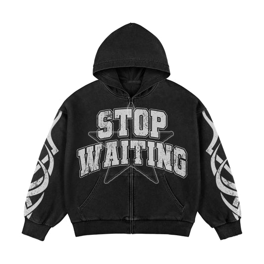 STOP WAITING CHOSEN STAR BLACK HOODIE